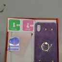 Wallet Case Compatible for iPhone XR/10R with Credit Card Holder,Leather Shockproof Protective Phone Cover Supports 360Rotation Ring Stand and RFID Blocking for iPhone XR,iPhone 10R,Lavenders