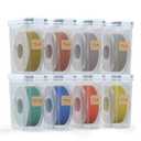 YOOPAI Filament Storage Box - 8 Pack Filament Container for 3D Printing Sealing and Protection - Portable Storage Box with Desiccants&Label for Home&Office,Water-Proof and Dust-Proof 4.0L