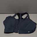 Yvette Women's Sports Bras High Impact Front Zipper Sports Bra for Large Bust Full Support Racerback Workout Running (5X-Large Plus, Haze Blue)