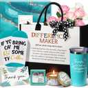 Thank You Gifts for Women, Administrative Professional Day Gifts, Employee Appreciation Gift for Coworkers, Office Farewell Thank You Gift Basket for Teacher Nurse Mom Boss Hostess w/ Canvas Tote Bag A1.thank You