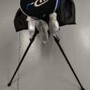 Precise XD-J Kids Golf Clubs Set – Boys’ & Girls’ Junior Golf Set with Lightweight Graphite Shafts, Hybrid, Putter & Stand Bag - Blue Ages 9-12 – Left-Handed