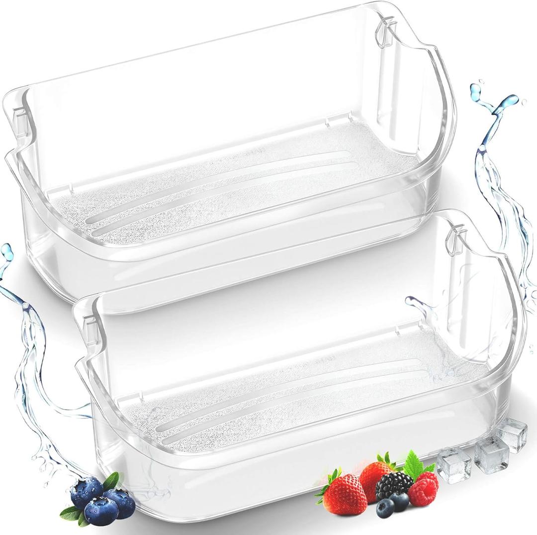 240356402 Refrigerator Door Bin Top Replacement Upgraded for Frigidaire Door Shelf Replacement Refrigerator Door Shelves FFSS2615TS0 LFSS2612TF0 LFSS2612TF4 FGHS2631PF4A FFSS2615TS2 FFSS2615TS5 2-Pack