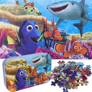 Ocean Puzzles - 60 Piece Underwater World Jigsaw Puzzles for Kids Ages 4-8 Family Game Reduced Pressure Toy Gift for Children 