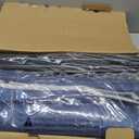 42x42 Inches Puppy Playpen with Gate, Dog Playpen for Puppies or Small Dogs, DogFence Pet Playpen for Indoor & Outdoor, Sturdy Safety DogPen with Thickened Fabric, High-Strength Nylon Wire Mesh (Blue)