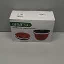 Silicone Liners for KitchenAid 5 Qt Tilt-Head Stand Mixer(Only), Odourless,Thicker, Cold/Heat-Resistant & Non-Stick, Easy Clean, Fits 5 Quart Mixing Bowl, Set of 3 with Lids (Red+White+Black)