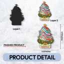 7 x NewEleven Book Lovers Gifts - Cute Present, Book Lover Gifts for Women, Men, Reader - Book Ornaments for Christmas Tree from Friend, Family - Christmas Orrnament