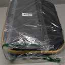 LONBET Laundry Basket with Lid, Made from Breathable Fabric | Aesthetic Clothes Hampers for Laundry with Side Handles & Sturdy Bamboo Frame (26 Gallons - Single, Black)