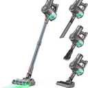 Cordless Vacuum Cleaners for Home, Stick Vacuum with Powerful Suction 45Mins Runtime, Self-Standing Stick Vacuum with LED Headlights, 6 in 1 Lightweight Handheld Vac for Pet Hair Carpet Hard Floors