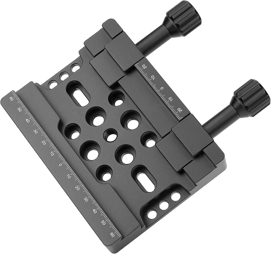 2in1 Telescope Scope Dual Dovetail Saddle Clamp Mount Base for Losmandy Vixen Style Plate Rail Bar Adapter Astronomical Astronomy OTA Bracket Tripod Equatorial Head - Support Drop-in Mounting