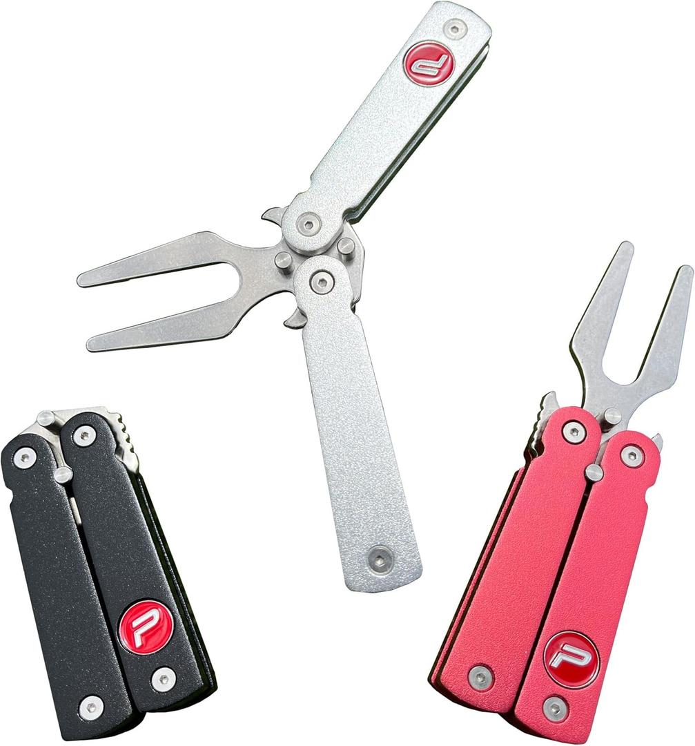 Pure2Improve The Original Butterfly Golf Divot Tool, Flip to Open, Flip to Close