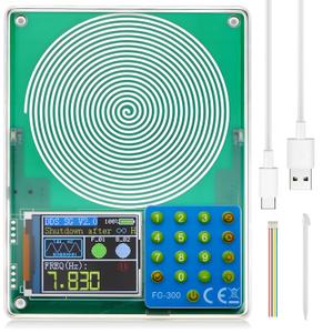 0.1Hz-200000Hz Adjustable Schumann Sine Wave Resonance Generator Ultra Low Frequency Generator Resonator Sound Frequency Machine with USB and Magnetic Acrylic Case