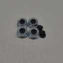 iBroPrat 4PCS 2.44" Trailer Hub Cap,Trailer Axle Bearing Dust Cap Cup Grease Cover with 8 Rubber Plugs,Bolt Metal Trailer Axle Wheel Bearing and Hub Dust Caps for Most 5200 to 6000 Pound Axles Dexter
