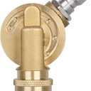 Pressure Washer Gutter Cleaner Attachment - 240 Degree Pivoting Coupler, 1/4 Quick Connect, 7 Angles for Power Washer Spray Nozzle, 4500 PSI