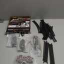 JUQU Christmas Train Set for Kids Ages 3-8, Battery Operated Toy Train with Light & Sound, Black/Gold Mini Train Tracks Under Tree for Holiday Decor