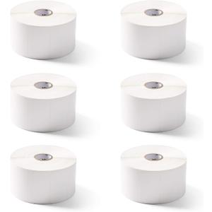 Zebra 2.25 x 1.25 in Direct Thermal Polypropylene Labels PolyPro 4000D Permanent Adhesive Shipping Labels 1 in Core 6 rolls 10031644SP