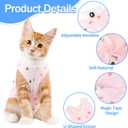 Cat Recovery Suit Female, Breathable Cat Onesie After Surgery Female for Abdominal Wounds or Skin Diseases, Surgery Recovery Suit Kitten Onesie After Spay Wear Anti Licking, Koala Small