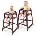 2 Pack High Chair for Baby & Toddler,Restaurant Style-Burgundy