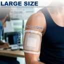 Ceeport Transparent Film Dressing 4" x 4.75", 50 Packs Waterproof Wound Bandage Adhesive Patches, Wound Cover Patches for Post Surgical Shower, IV Shield, Tattoo Aftercare Bandage