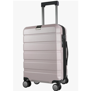 KROSER Hardside Expandable Carry On Luggage with Spinner Wheels & Built-in TSA Lock, Durable Suitcase Rolling Luggage with USB Port, Carry-On 20-Inch, Matte Purple/Pink
