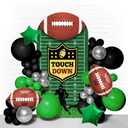 American Football Arch Cover 7.2FT Double-Sided Spandex Fitted Birthday Party Arch Stand Covers Round Top Football Sports Field Arch Backdrop Cover for Birthday Baby Shower Sports Party Decor