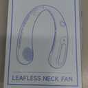 SITERGOFAN Portable Neck Fan, Hands-Free Bladeless Fans, 360°Airflow, 4000 mAh Battery Operated Wearable Personal Fan, Twistable, Rechargeable Fans for Outdoor Indoor, Birthday Gifts for Men Women