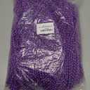 120PCS Mardi Gras Beads, Purple Bead Necklace Party Favors, 33" Holiday Halloween Necklaces Party Parade Throw Accessories, Mardi Gras Halloween Wedding Birthday Celebrations Decorations Bulk