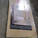 LOAAO 60X28 Gold Bathroom Mirror, Rounded Rectangle Gold Frame Mirror, Brushed Gold Bathroom Vanity Mirror Wall-Mounted, Anti-Rust, Tempered Glass, Hangs Horizontally or Vertically