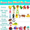 24 Pcs Wind Up Toys Assorted Animals Bulk Flipping Walking Jumping Clockwork Toy,Wind Up Animal Party Favors Toy for Birthday Birthday Party Favors,Classroom Prizes,Treasure Box