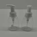 BRIGHTFROM Foaming Soap Dispenser Pump Bottles, BPA Free Empty Refillable Plastic Container for Liquid Soap - Kitchen, Bathroom, Commercial - 8oz (250ml) Pack of 2 Clear