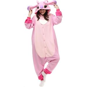 NAITOKE Animal Onesie Adults Halloween Costumes Cosplay Pajamas (Medium, Pink)