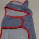 cyeollo Dog Coat Reversible Dog Jacket Winter Sherpa Dogs Sweater Clothes for Cold Weather Fleece Warm Pet Coats for Medium Dogs, Blue 2XL 