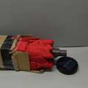 9FT Patio Umbrella with Solar Lights,Outdoor Market Umbrella with Tilt and Crank, LED Lighted Table Umbrella for Garden,Deck,Backyard,Pool,Beach (Red)