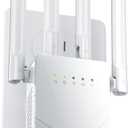 2026 WiFi Extender Signal Booster for Home, 15555 Sq.ft Long Range Internet Repeater-95% Faster,Strongest Wireless Router Amplifier w/Ethernet Port,Mesh Wi-Fi Repeater Support 99% Devices,1-Tap Setup