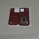 DJDUCK Designed for iPhone 13 Pro Max Case Wallet with Card Holder, [Magnetic Clasp Cover] [RFID Blocking Leather Protection] Shockproof Women Men Cases 6.7 Inch for Apple 13 Pro Max Wine Red