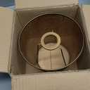 Metal Lamp Shade for E27 E26, Flower Shadow Lampshade, Hollow Out Design Vintage Lamp Shades for Table Lamps and Floor Light, Small Lampshade for Living Room Bedroom Decoration (Black Gold)