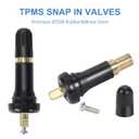 50Pcs TPMS 20008 Rubber Snap-in Valve Stems Tire Valve Stem Replacement VS 950 VS950 15263240 for GM Chevy