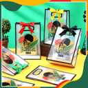 Sweetude 20 Pcs Happy Juneteenth Gift Bags with Die Cut Handles Clear Plastic Juneteenth Party Gift Bag with Ribbon for June 19th African American Independence Day Party Favor, 7 x 10 x 3.15 Inch (Stylish Color)