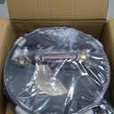 Carbon Steel Wok Pan, 11" Woks & Stir-Fry Pans with Glass Lid Cookwares, Nonstick Wok Flat Bottom Small Handmade Chinese Wok For for All Stoves