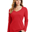 ANRABESS Women's V Neck T Shirts Slim Fitted Long Sleeve Tops Basic Tees XS