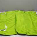 NettyPro Outdoor Cushion Covers Replacement Set 2 Water Repellent UV Resistant Patio Chair Seat Cushion Slipcover with Zipper and Tie, 20 x 18 x 4 Inch, Green