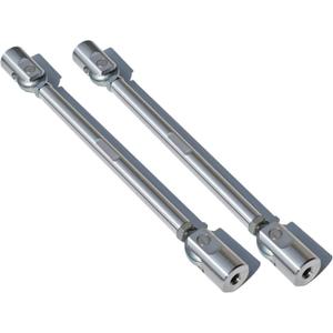 Silver Splitter Support Rods 10.25-12" (Pair)