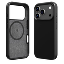 Ether – Halo Collection | Compatible with iPhone 17 Pro Max Case | MagSafe Silicone Cover | Slim Shockproof Protection with Resistant Core | Matte Black
