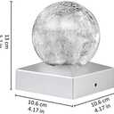 SUNNYPARK 4x4 Solar Post Cap Lights Deck Fence Outdoor Railing Lights Decorative Solar Powered Gazing Ball Caps LED Lamp for Garden, Patio, Pathway (Color Changing)