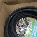 Soaker Hose 5/8" 50ft Rubber Garden Soaker Hoses, Water Seeper Round Drip Hose, Heavy Duty Drip Irrigation Hose For Vegetable, Lawn, Plants and Trees Watering