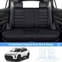 TTX LIGHTING Custom Seat Covers for Chevrolet Chevy Trax 2024 2025 2026 LT 2RS ACTIV LS 1RS - Vehicle Specific Waterproof Faux Leather Trax SUV Seat Covers Full Set for Chevy Trax Accessories - Black