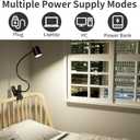 Dott Arts Desk Lamp,USB Clip On Light,Book Lights for Reading at Night,3 Color Modes,10 Brightness Clamp Lights,360 Gooseneck LED Reading Light for Books in Bed,Eye-Care for Home Office,Headboards