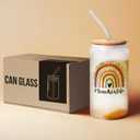 Teacher Appreciation Gift - Thank You for Women, Valentines or Birthday - 16 Oz Can Glass