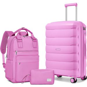 22 Inch Carry On Luggage, 3-piece Luggage Set Carry-on Suitcase