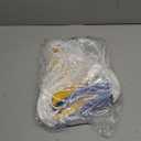 105ft Pennant Banner Flags, 7x10 Blue and Yellow 45 Pcs High Visibility Safety Flagging on String, Triangle Pool Flag for Backstroke, Construction Events Party Decoration Parking Marking Outside