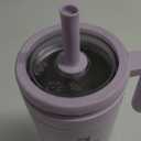 REDUCE Chiller Vacuum Insulated 40 oz Tumbler with Spill-Proof Silicone Straw - Sustainable Tritan Lid with Water Intake Markers - Soft Sit Base Travel Mug - Dishwasher Safe - Gentle Lavender